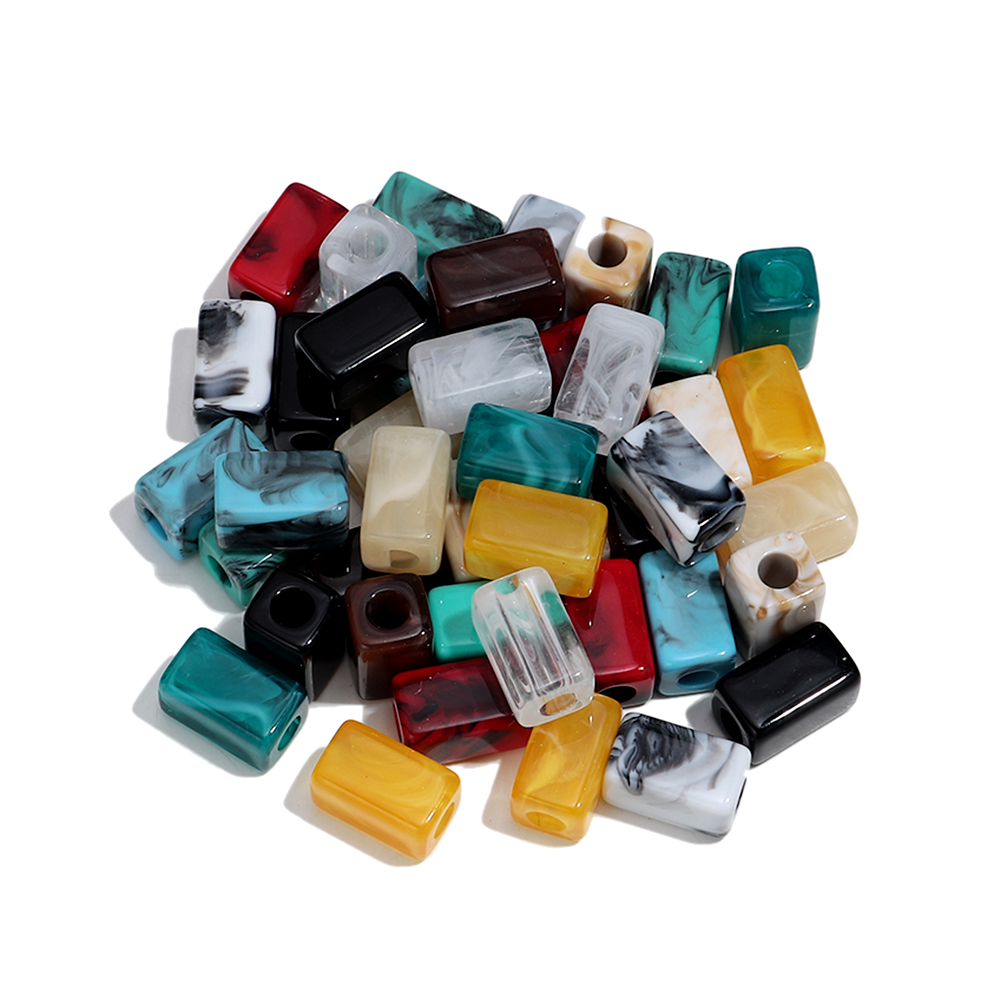 Vintage Collectible Marbles - 20個入り マーブルカラー レジン 幾何学模様 ルースビーズ アクリル
