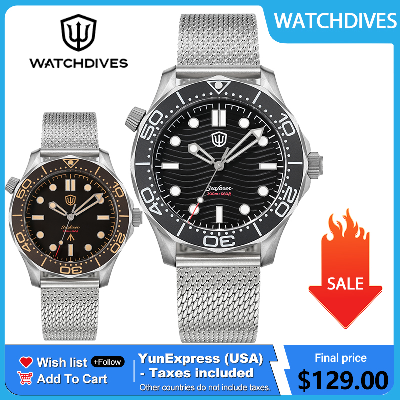 Vintage Watch Collecting - ウォッチダイブス 42mm チタンダイブウォッチ NTTD VH31 スイープセカンドクォーツムーブメント