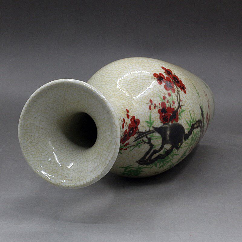 景徳鎮アンティーク陶磁器花瓶　梅の花と柳の葉模様の瓶　ヴィン - Vintage Collectible Pottery のレビューと価格