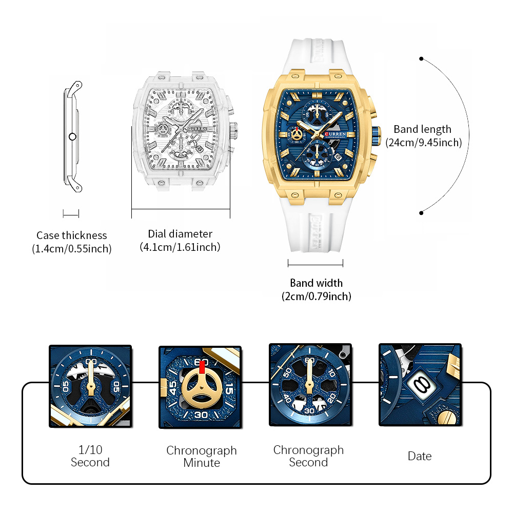 CURREN 高級ヴィンテージ腕時計 メンズ スポーツ クロ - Vintage Watch Collecting のレビューと価格