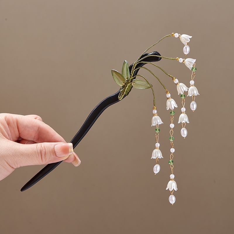 木製フラワーヘアピンヴィンテージ Convallaria M - Vintage Jewelry Collection のレビューと価格