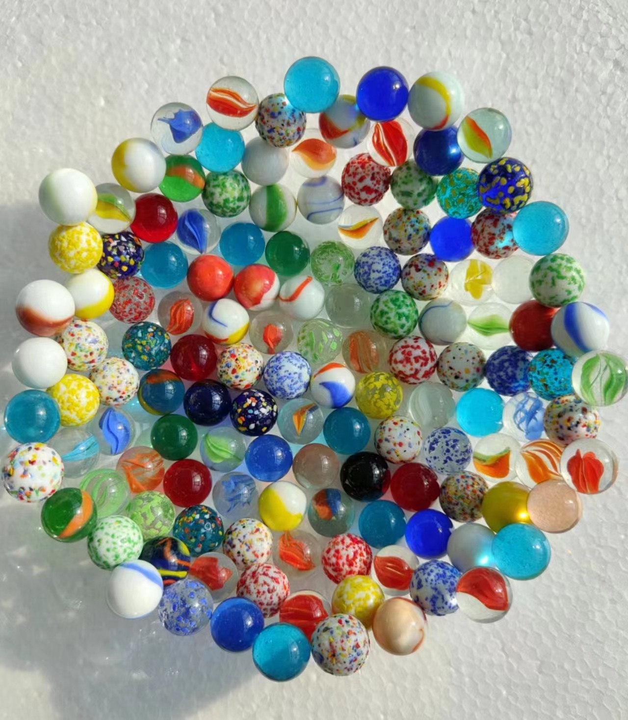 16mm 25mm 35mm カラーガラス玉 ソリッドボール - Vintage Collectible Marbles のレビューと価格