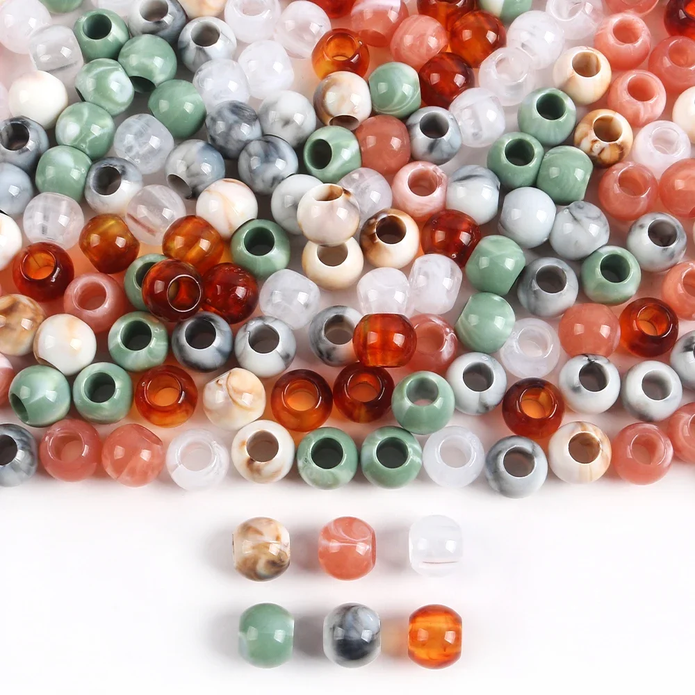 ジュエリー作り用の大理石パターンビーズ,丸いスペーサー,大き - Vintage Collectible Marbles のレビューと価格