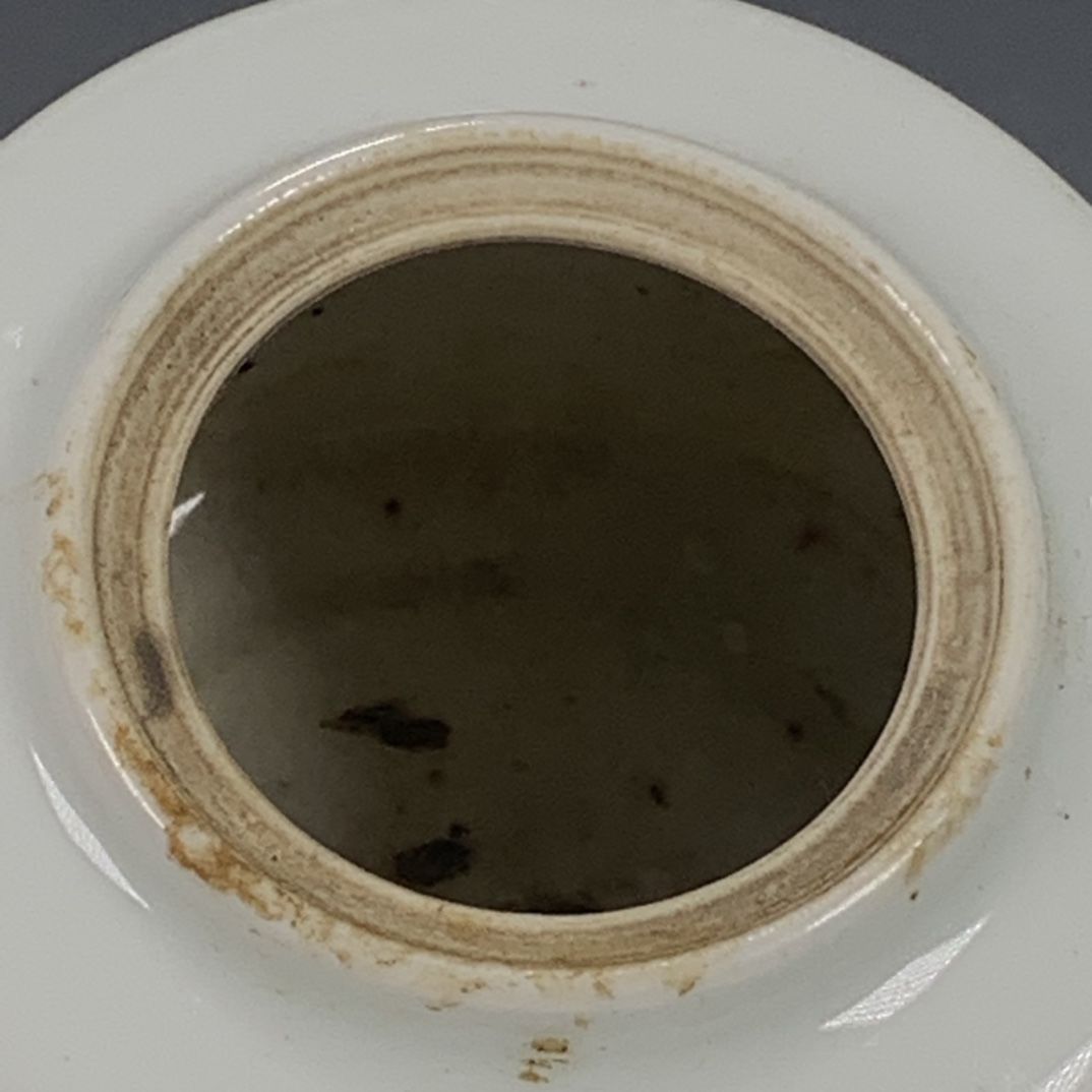 手描きの青白磁のティーポット、中国風の風景模様、ヴィンテージ - Vintage Collectible Pottery のレビューと価格