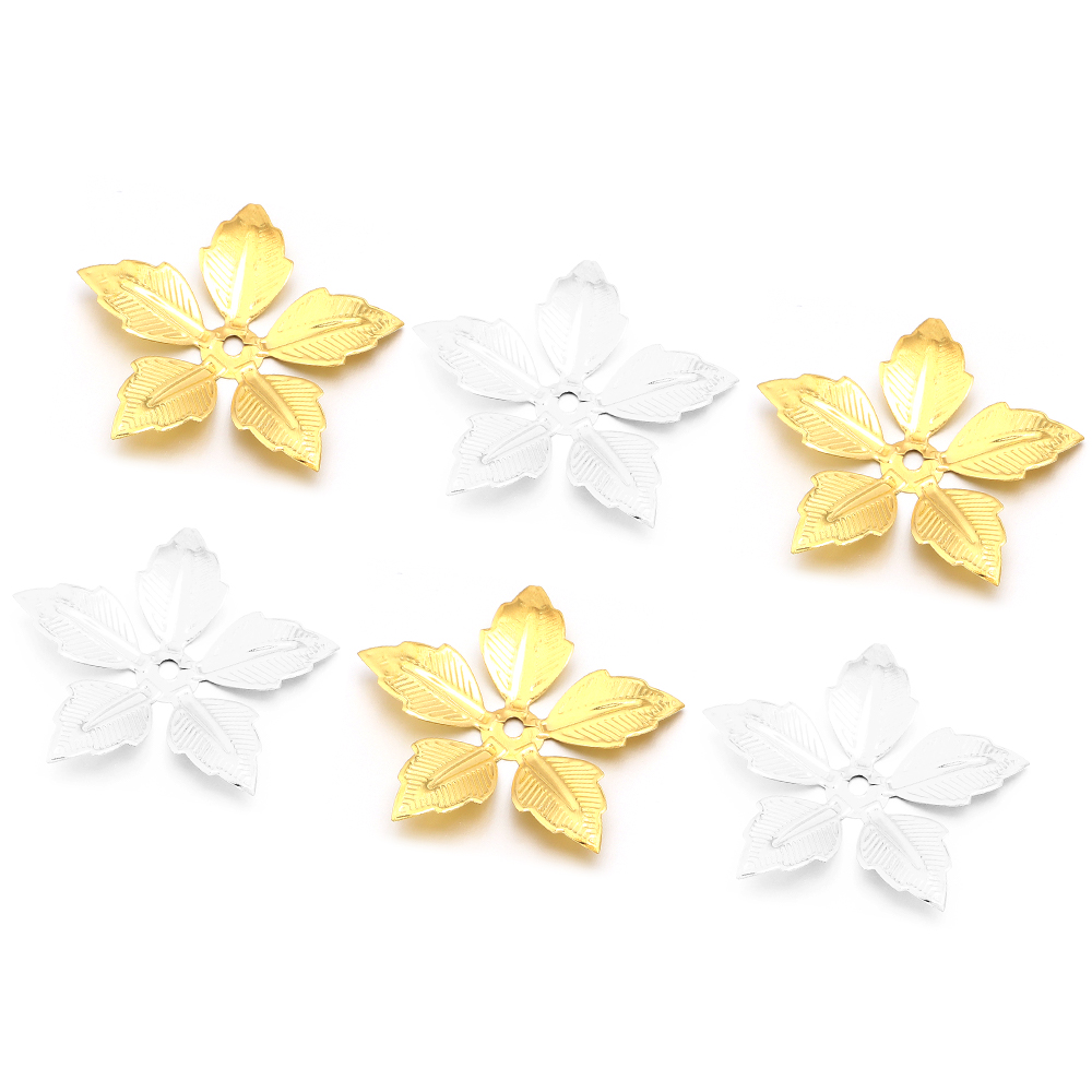 30 個ヴィンテージゴールドシルバーカラーの花ブランクレセプ - Vintage Jewelry Collection のレビューと価格