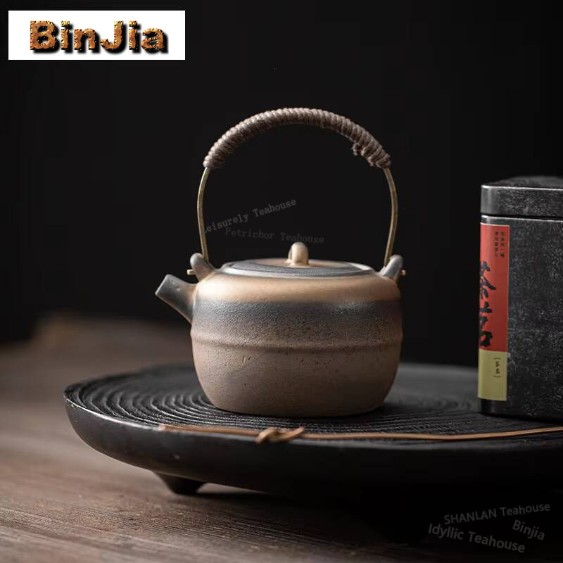 生の陶器ティーポット股間鉄のアップルリフティングビームポット - Vintage Collectible Pottery のレビューと価格