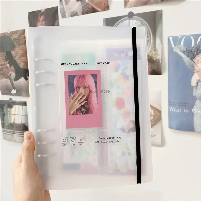 A5 バインダーフォトカードホルダー Kpop フォトカード - Polaroid Photo Album のレビューと価格