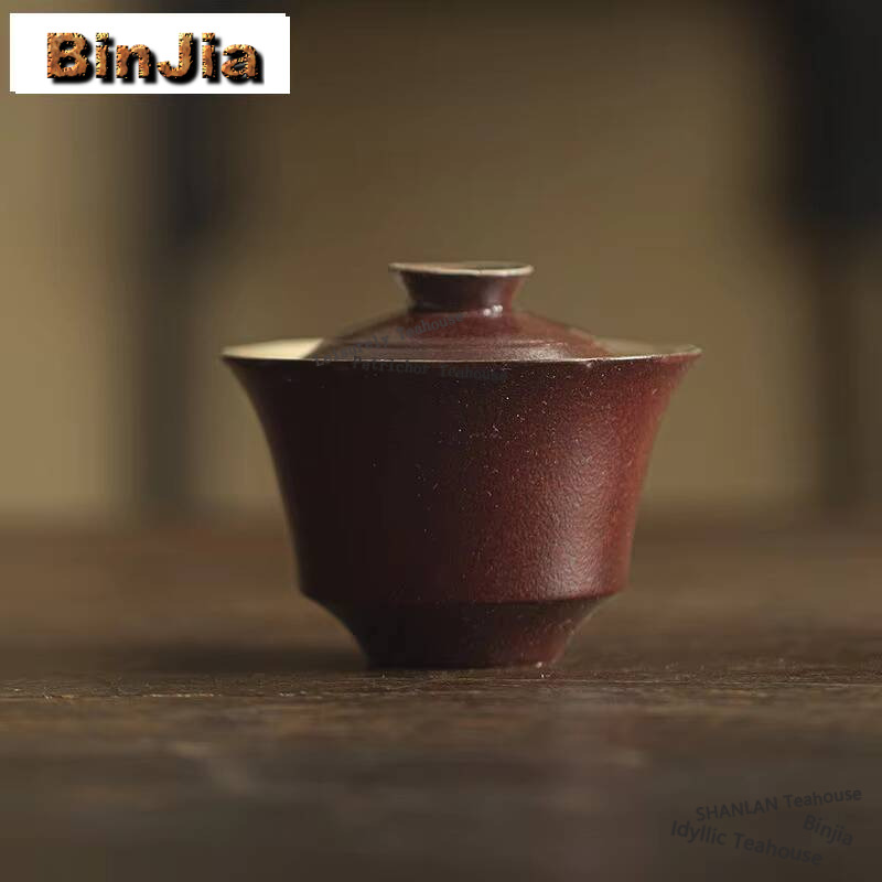 手作りのラフセラミックカバーボウル,日本の花の口,gaiwa - Vintage Collectible Pottery のレビューと価格